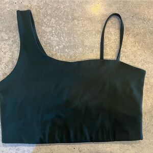 Girlfriend Collective forest green sports bra